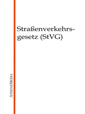 cover image of Straßenverkehrsgesetz (StVG)